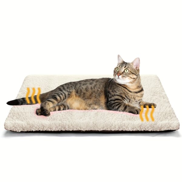 Mora Pets Self Warming Cat Bed - Non-Slip Washable Mat - Image 6