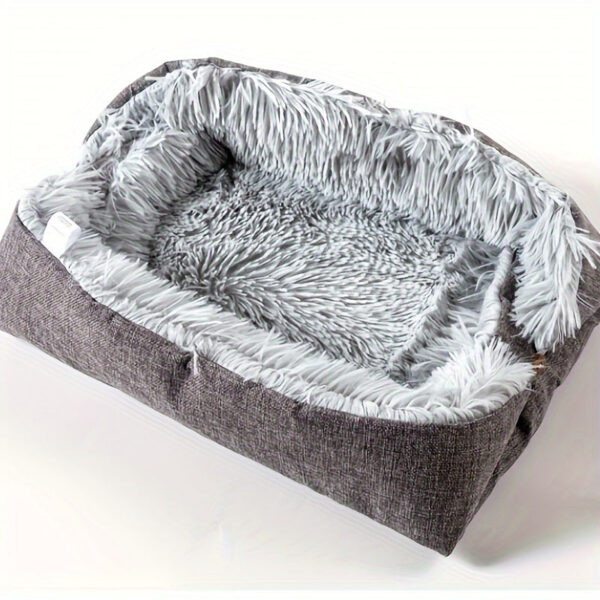 Self-Warming Cat Mat - Plush Non-Slip Washable Pet Bed